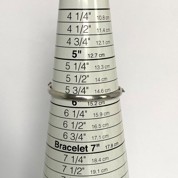 Sterling Silver 925 Youth XS Women Enamel Ladybug Oval Bangle Bracelet Sz 5.75" - Picture 9 of 16